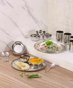 Vinod Cookware Kraft Princess Dinner Set 24 Pc Kraft Serveware