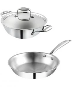 Vinod Cookware Vinod Platinum Triply Stainless Steel Combo Sets (Induction Friendly) Cookware