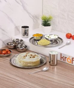 Vinod Cookware Kraft Princess Dinner Set 12 Pc