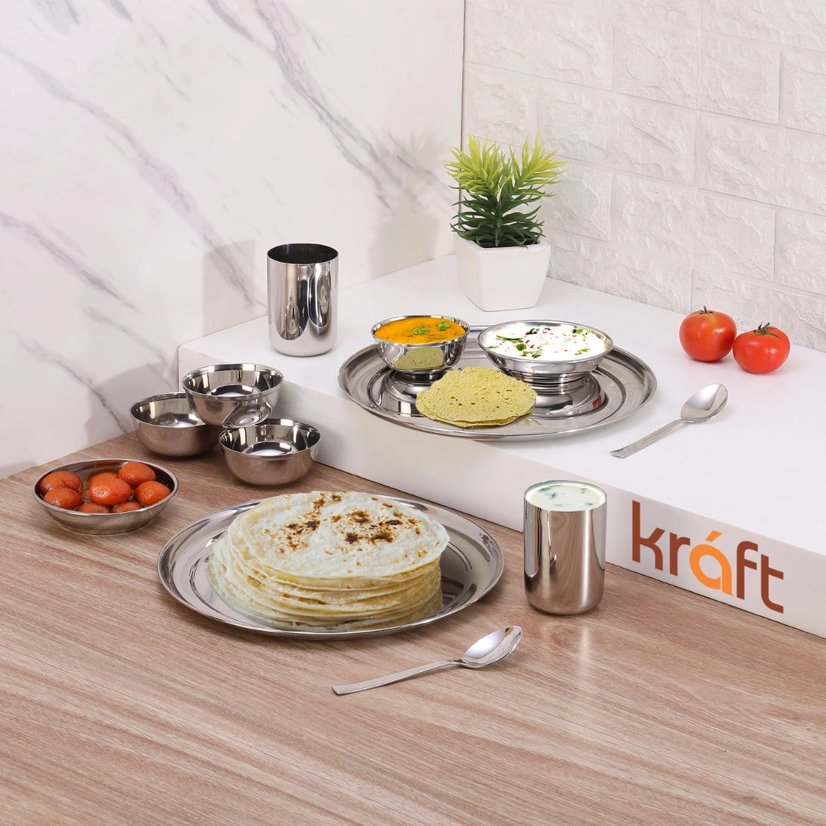 Vinod Cookware Kraft Princess Dinner Set 12 Pc 3 Vinod Cookware Kraft Princess Dinner Set 12 Pc