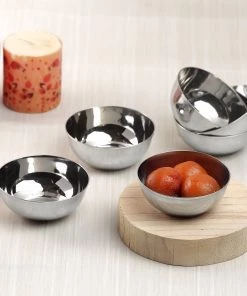 Vinod Cookware Vinod - Kraft Stainless Steel Kraft Vati/Katori Set Of 12 Pc