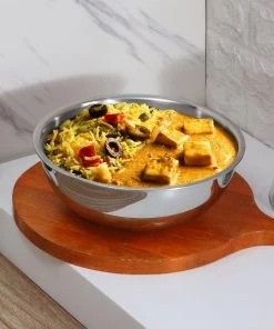 Vinod Cookware Cookware Kraft Futuretec Triply Stainless Steel Extra Deep Tasla (Induction Friendly)