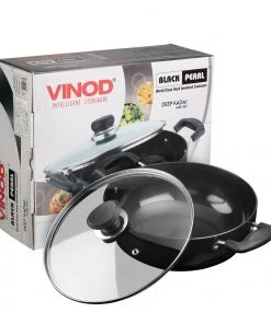 Vinod Cookware Vinod Hard Anodised Deep Kadai With Lid Cookware 11 Vinod Cookware Vinod Hard Anodised Deep Kadai With Lid Cookware