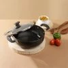 Vinod Cookware Vinod Hard Anodised Deep Kadai With Lid Cookware