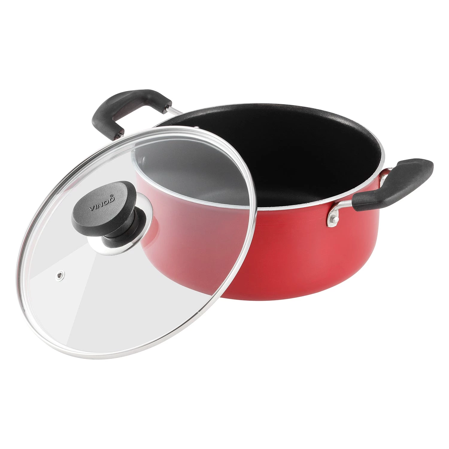 Vinod Cookware Vinod Zest Non Stick Casserole With Lid (Induction Friendly) 6 Vinod Cookware Vinod Zest Non Stick Casserole With Lid (Induction Friendly)