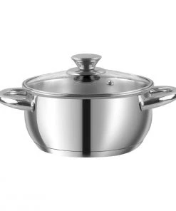 Vinod Cookware Vinod Stainless Steel Solid Milano Casserole Set - 3 Piece (Induction Friendly)