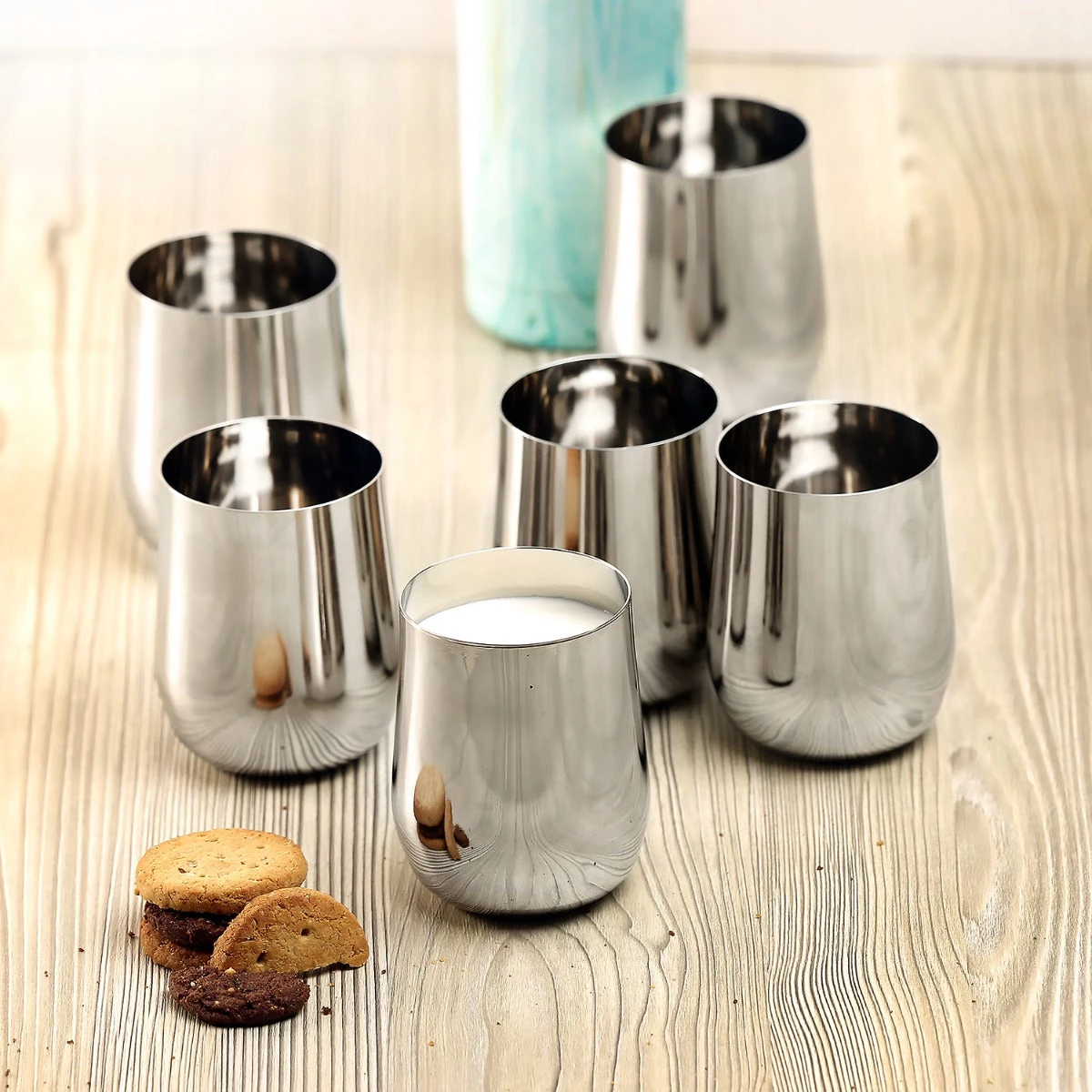 Vinod Cookware Kraft Madhur Glass Set - 6 Pc 3 Vinod Cookware Kraft Madhur Glass Set - 6 Pc