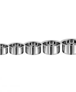 Vinod Cookware Vinod - Kraft Stainless Steel 5 Pc Tope Set