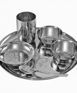 Vinod Cookware Kraft Serveware Vinod - Kraft Radiant Thali Set - 6 Pc 10 Vinod Cookware Kraft Serveware Vinod - Kraft Radiant Thali Set - 6 Pc