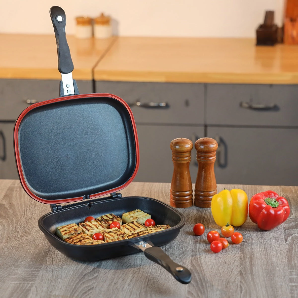 Vinod Cookware Vinod Zest Plus Double Griller 3 Vinod Cookware Vinod Zest Plus Double Griller