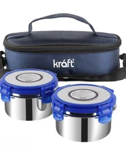 Vinod Cookware Kraft Lunch Box - Multi Container Set Kraft Serveware