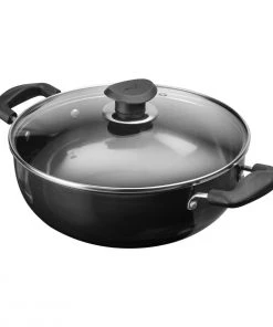 Vinod Cookware Vinod Hard Anodised Deep Kadai With Lid Cookware