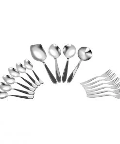 Vinod Cookware Kraft Stainlesss Steel Milano Dinner/Lunch Set - 57 Pc 12 Vinod Cookware Kraft Stainlesss Steel Milano Dinner/Lunch Set - 57 Pc