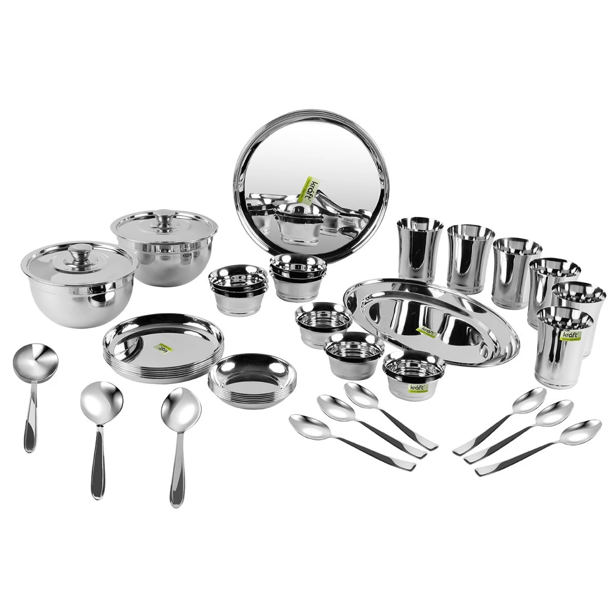 Vinod Cookware Kraft Serveware Vinod - Kraft Pari Dinner Set - 48 Pc 8 Vinod Cookware Kraft Serveware Vinod - Kraft Pari Dinner Set - 48 Pc