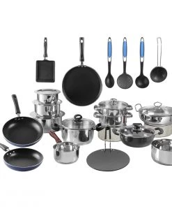 Vinod Cookware Kitchen In The Box Cookware Set - 25 Pieces