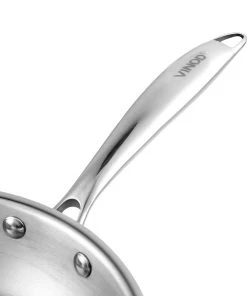 Vinod Cookware Cookware Vinod Platinum Triply Stainless Steel Frypan (Induction Friendly) 13 Vinod Cookware Cookware Vinod Platinum Triply Stainless Steel Frypan (Induction Friendly)