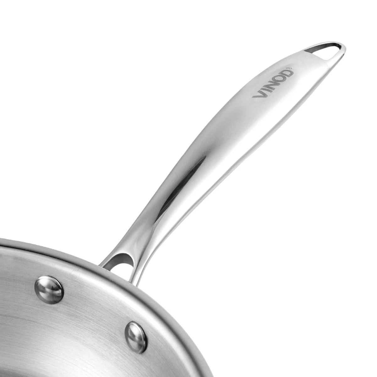 Vinod Cookware Cookware Vinod Platinum Triply Stainless Steel Frypan (Induction Friendly) 7 Vinod Cookware Cookware Vinod Platinum Triply Stainless Steel Frypan (Induction Friendly)