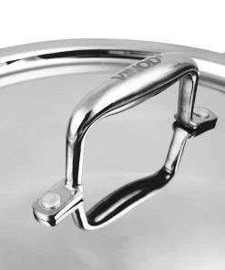 Vinod Cookware Vinod Platinum Triply Stainless Steel X Kadai (Induction Friendly) Cookware