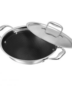 Vinod Cookware Vinod Platinum Triply Stainless Steel X Kadai (Induction Friendly) Cookware