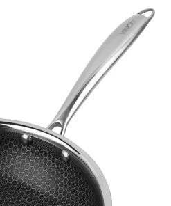 Vinod Cookware Vinod Platinum Triply Stainless Steel X Fry Pan (Induction Friendly) Cookware 14 Vinod Cookware Vinod Platinum Triply Stainless Steel X Fry Pan (Induction Friendly) Cookware