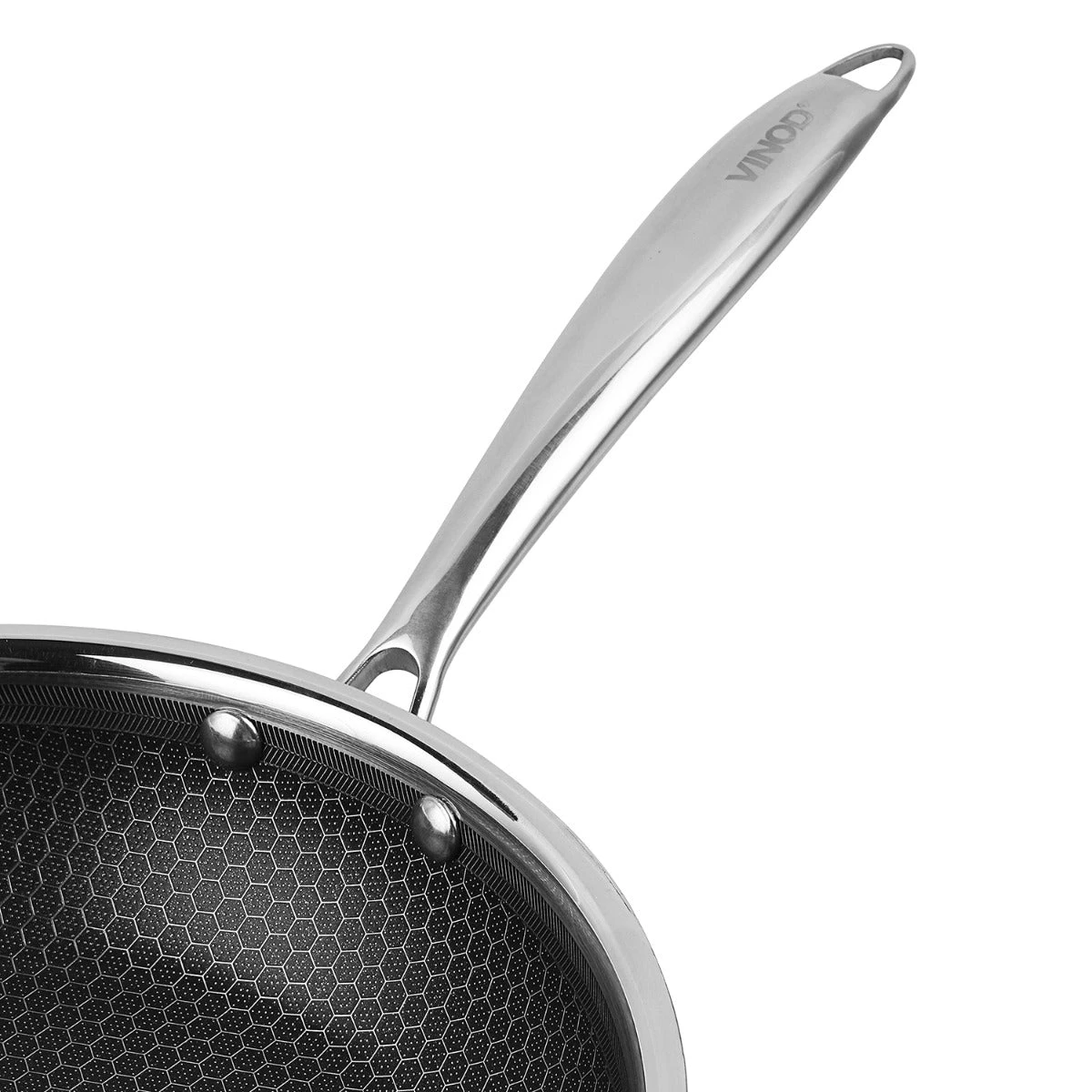 Vinod Cookware Vinod Platinum Triply Stainless Steel X Fry Pan (Induction Friendly) Cookware 7 Vinod Cookware Vinod Platinum Triply Stainless Steel X Fry Pan (Induction Friendly) Cookware