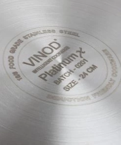 Vinod Cookware Vinod Platinum Triply Stainless Steel X Fry Pan (Induction Friendly) Cookware 16 Vinod Cookware Vinod Platinum Triply Stainless Steel X Fry Pan (Induction Friendly) Cookware