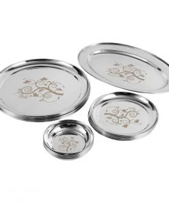 Vinod Cookware Kraft Serveware Vinod - Kraft Patterned Dinner Set - 51 Pc + 6 Vati Free