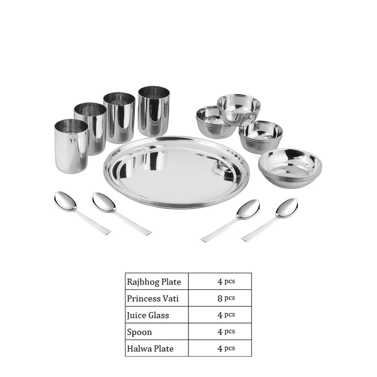 Vinod Cookware Kraft Princess Dinner Set 24 Pc Kraft Serveware 9 Vinod Cookware Kraft Princess Dinner Set 24 Pc Kraft Serveware