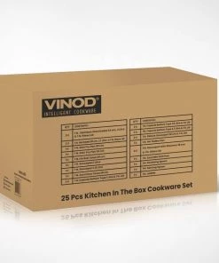 Vinod Cookware Kitchen In The Box Cookware Set - 25 Pieces