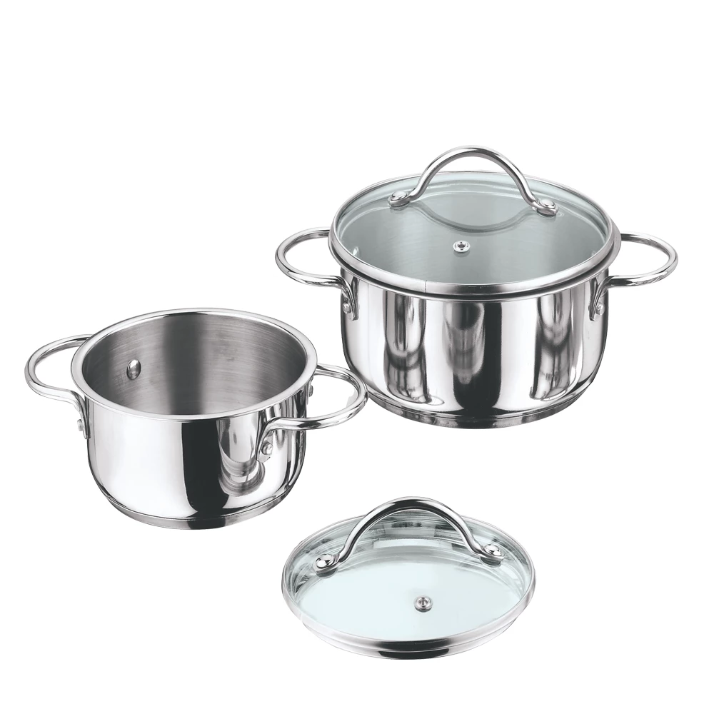 Vinod Cookware Vinod Stainless Steel Turin Cookware Set (Induction Friendly) 3 Vinod Cookware Vinod Stainless Steel Turin Cookware Set (Induction Friendly)