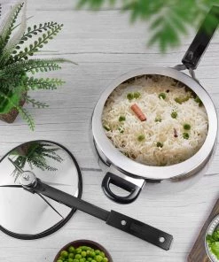 Vinod Cookware Vinod Europa Stainless Steel Handi Shape Inner Lid Pressure Cooker (Induction - Friendly) Pressure Cookers