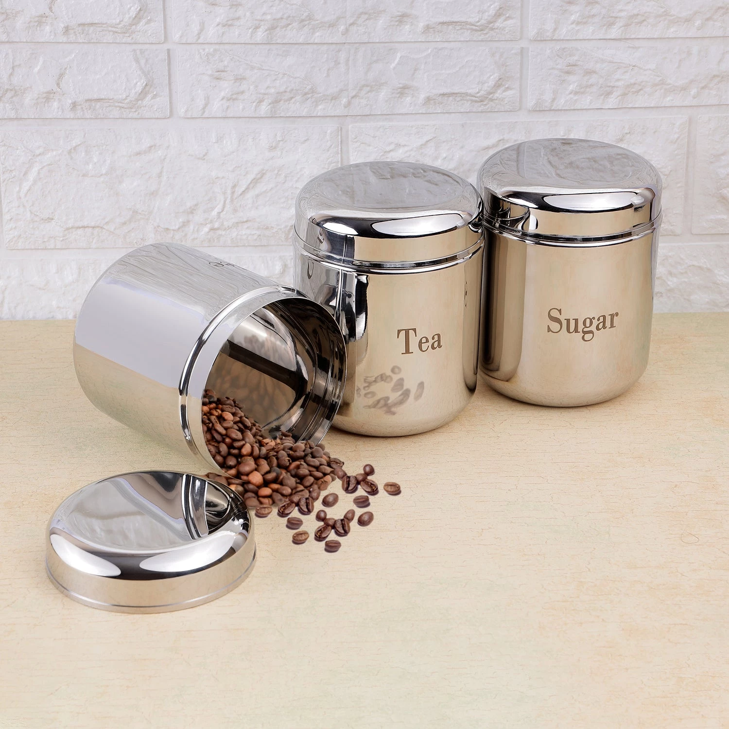 Vinod Cookware Vinod - Kraft Prime Canister Set 3 Vinod Cookware Vinod - Kraft Prime Canister Set