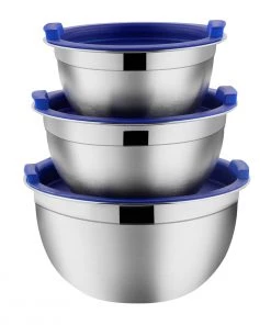 Vinod Cookware Vinod - Kraft Stainless Steel Serve And Storage Set - 3 Pc Kraft Serveware 11 Vinod Cookware Vinod - Kraft Stainless Steel Serve And Storage Set - 3 Pc Kraft Serveware