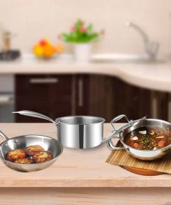 Vinod Cookware Vinod Platinum Triply Stainless Steel Combo Sets (Induction Friendly) Cookware