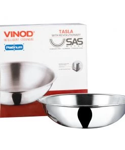 Vinod Cookware Cookware Vinod Platinum Triply Stainless Steel Tasla (Induction Firendly)