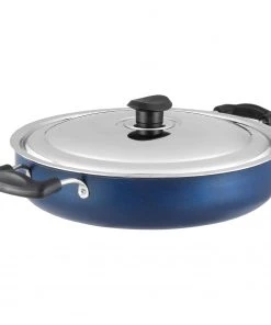 Vinod Cookware Vinod Zest Non Stick Deep Fry Pan With Lid Cookware