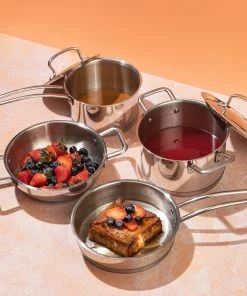 Vinod Cookware Vinod Stainless Steel Classique Deluxe Set (Induction Friendly) Cookware