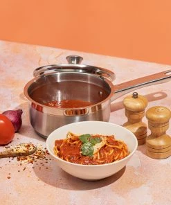 Vinod Cookware Vinod Stainless Steel Two Tone Saucepan With Lid