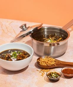 Vinod Cookware Vinod Stainless Steel Two Tone Saucepan With Lid