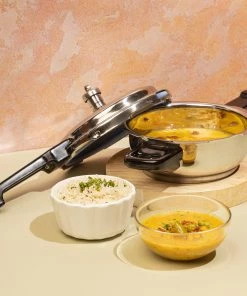 Vinod Cookware Vinod Stainless Steel Deep Pan Pressure Cooker With Lid (Induction Friendly)