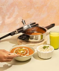 Vinod Cookware Vinod Stainless Steel Deep Pan Pressure Cooker With Lid (Induction Friendly) 21 Vinod Cookware Vinod Stainless Steel Deep Pan Pressure Cooker With Lid (Induction Friendly)