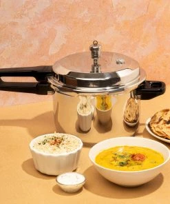 Vinod Cookware Vinod 18/8 Stainless Steel Outer Lid Pressure Cooker