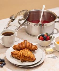 Vinod Cookware Vinod Stainless Steel Two Tone Saucepot With Lid