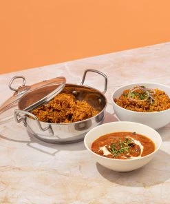 Vinod Cookware Vinod Stainless Steel Kadai With Lid 9 Vinod Cookware Vinod Stainless Steel Kadai With Lid