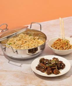 Vinod Cookware Vinod Stainless Steel Kadai With Lid 10 Vinod Cookware Vinod Stainless Steel Kadai With Lid