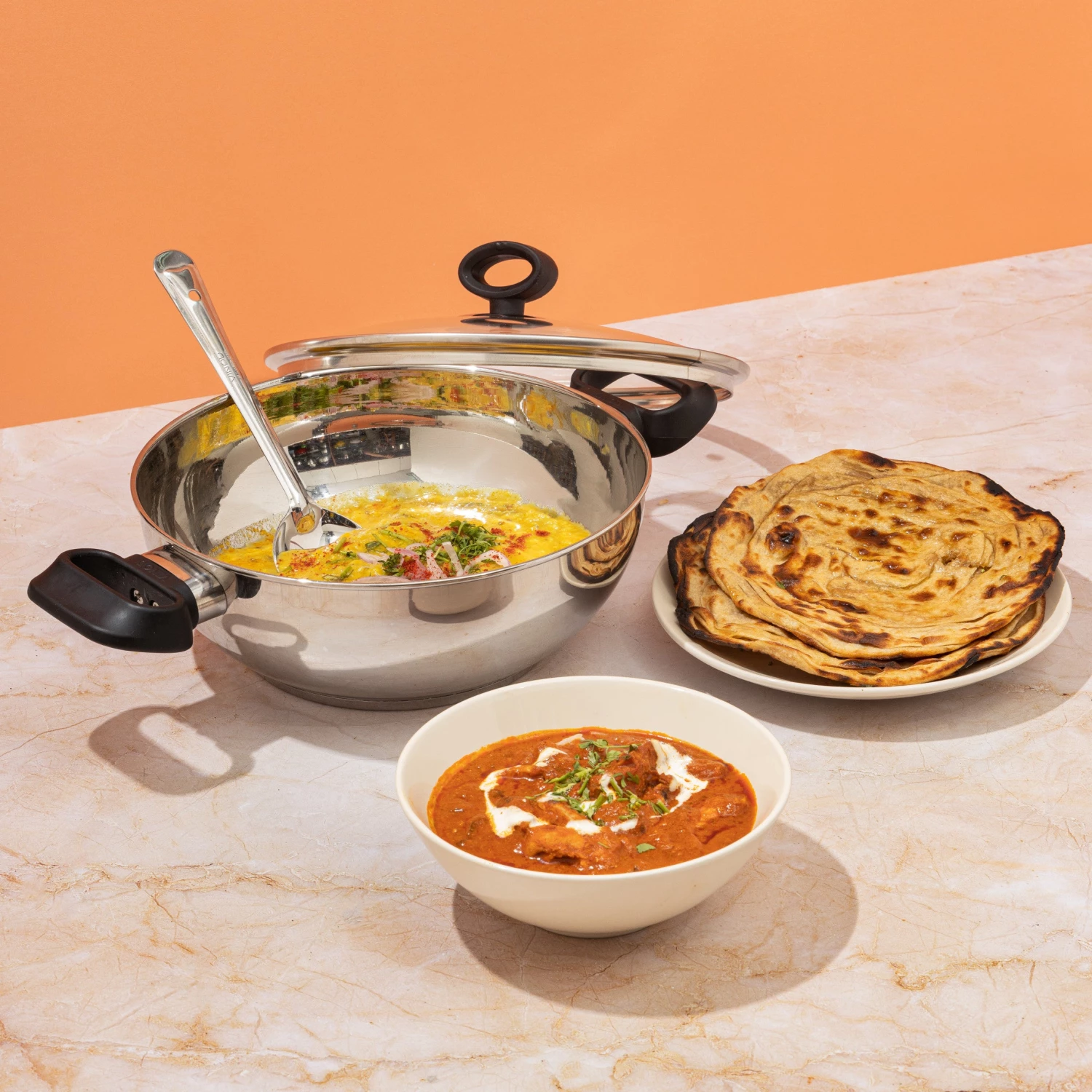 Vinod Cookware Vinod Stainless Steel Deluxe Kadai With Lid 6 Vinod Cookware Vinod Stainless Steel Deluxe Kadai With Lid