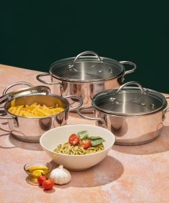 Vinod Cookware Vinod Stainless Steel Turin Cookware Set (Induction Friendly) 7 Vinod Cookware Vinod Stainless Steel Turin Cookware Set (Induction Friendly)