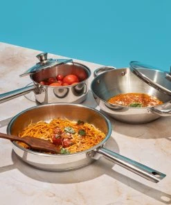 Vinod Cookware Vinod Stainless Steel Modena Cookware Set - 3 Piece (Induction Friendly)