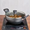 Vinod Cookware Vinod Marbilo Non Stick Deep Kadai (Induction Friendly) Cookware