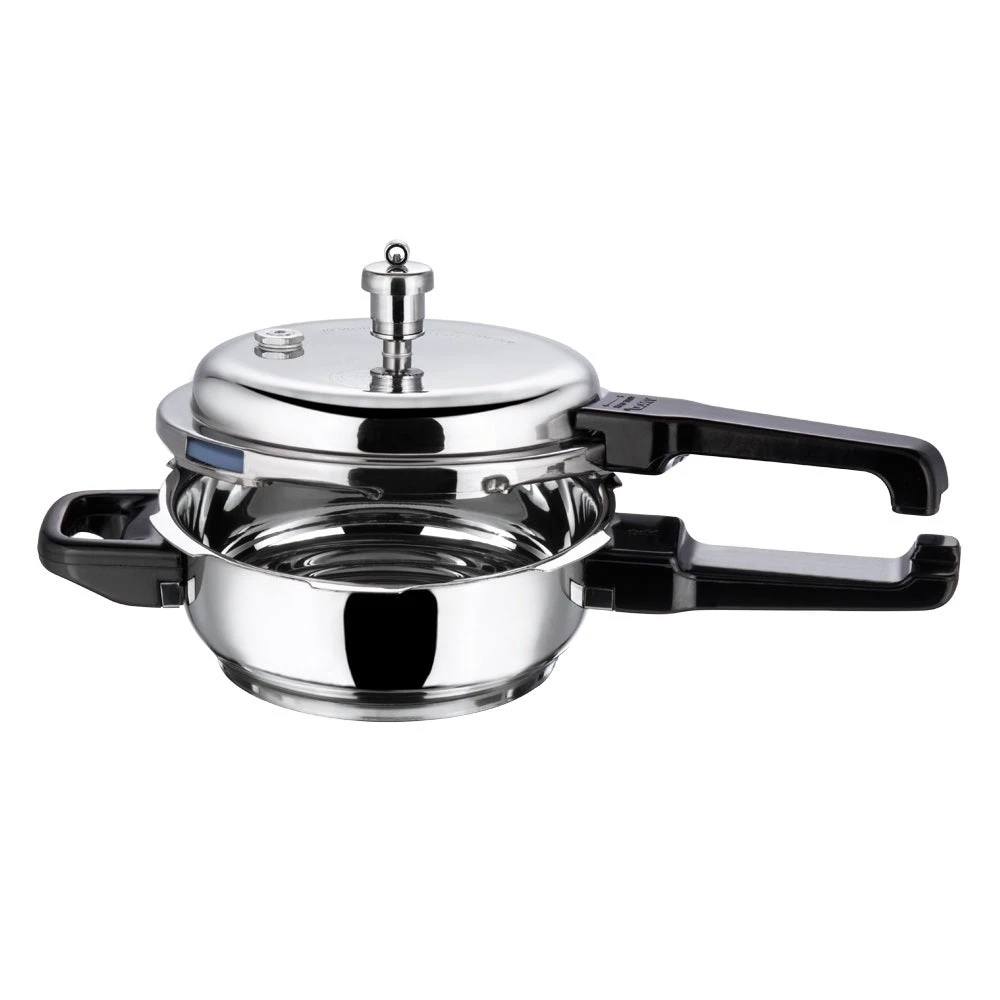 Vinod Cookware Vinod Platinum Triply Deep Pan Pressure Cooker (Induction Friendly) 7 Vinod Cookware Vinod Platinum Triply Deep Pan Pressure Cooker (Induction Friendly)